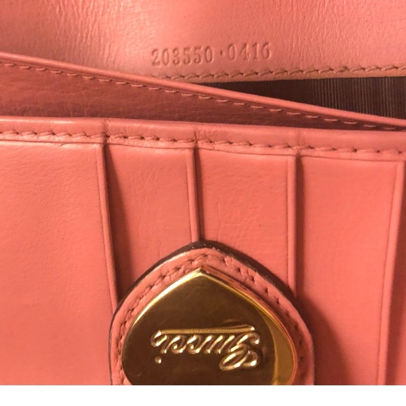 Gucci Soft Pink Goldtone Heart Snap Wallet with box Multi-Host Pick Gorgeous!!! - Picture 14 of 17